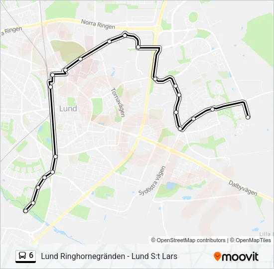 6 Bus Line Map