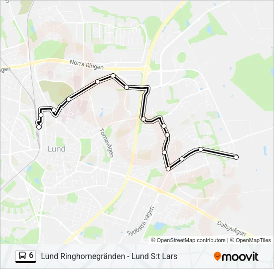 6 Bus Line Map