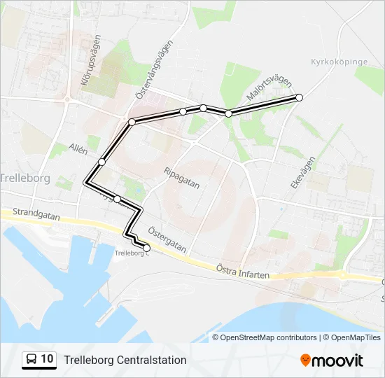 10 Bus Line Map