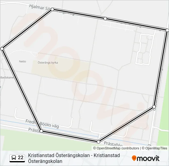 22 Bus Line Map