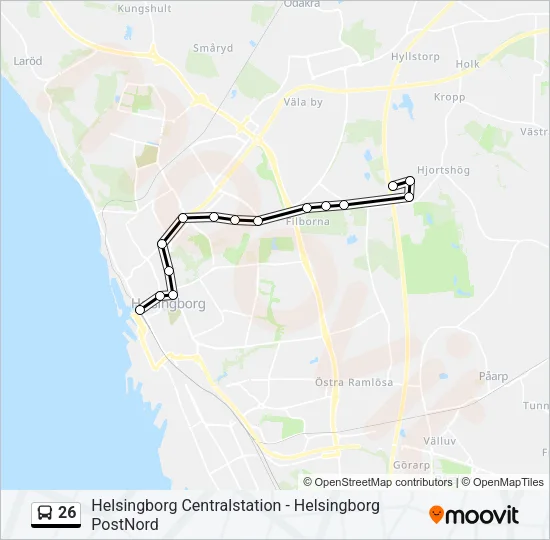 26 Bus Line Map