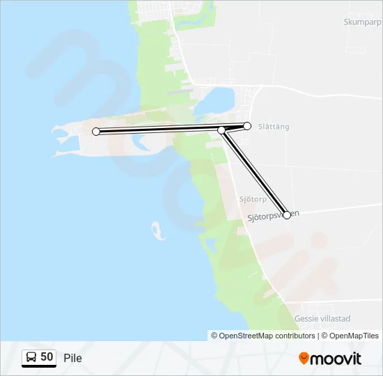 50 Bus Line Map
