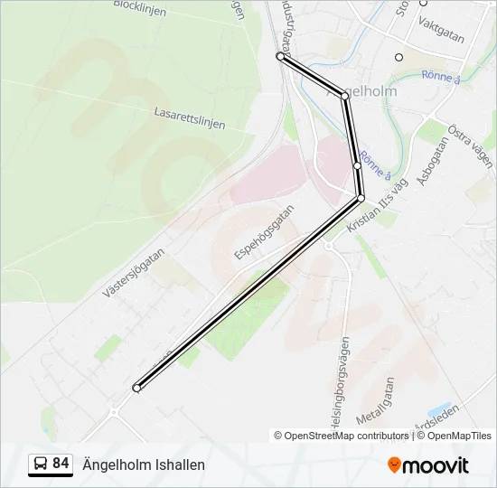 84 Bus Line Map