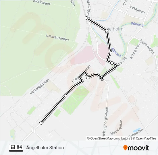 84 Bus Line Map