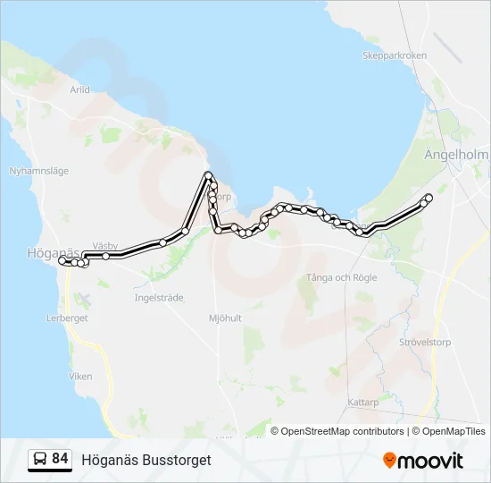 84 Bus Line Map