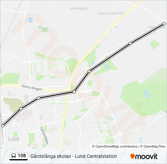 108 Bus Line Map