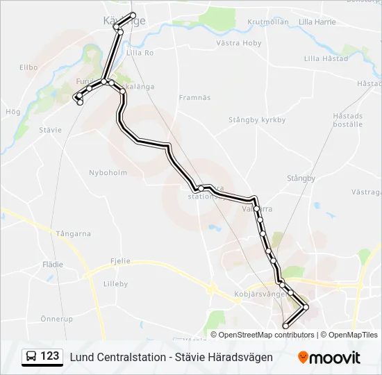 123 Bus Line Map