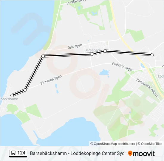 124 Bus Line Map