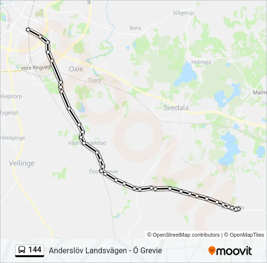 144 Bus Line Map