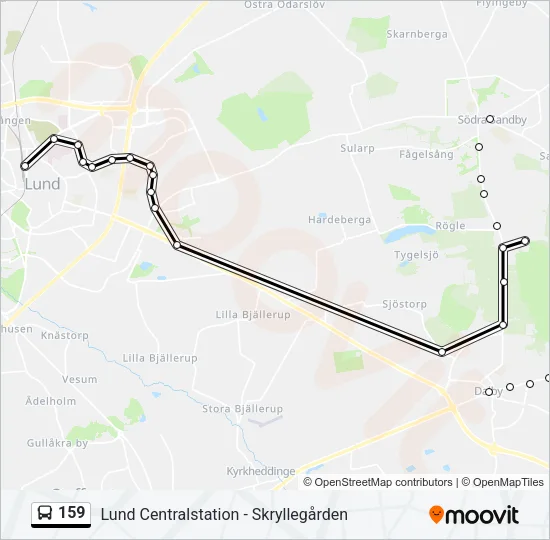 159 Bus Line Map