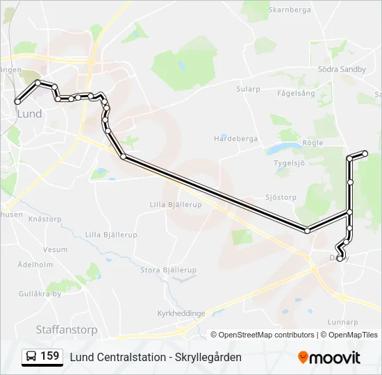 159 Bus Line Map