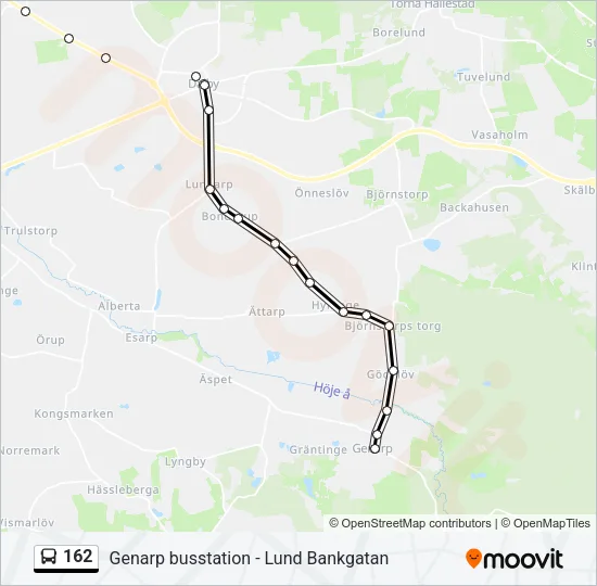 162 Bus Line Map