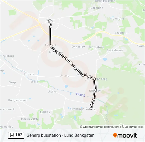 162 Bus Line Map