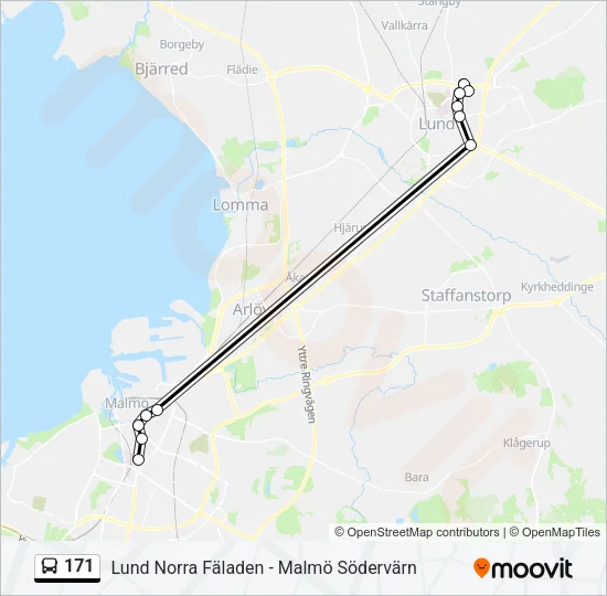 171 Bus Line Map