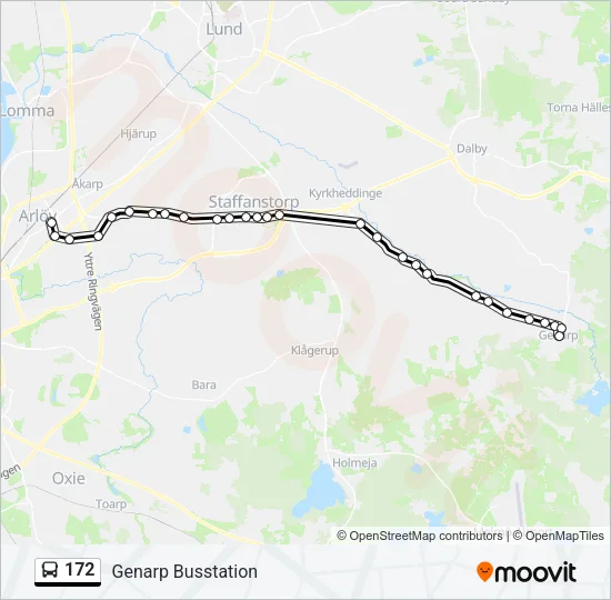 172 Bus Line Map