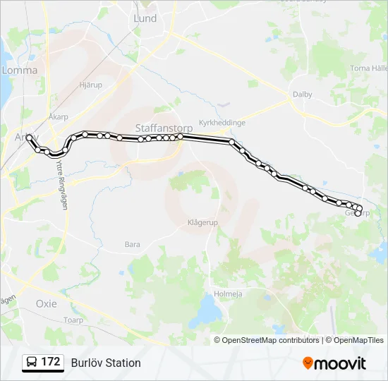 172 Bus Line Map