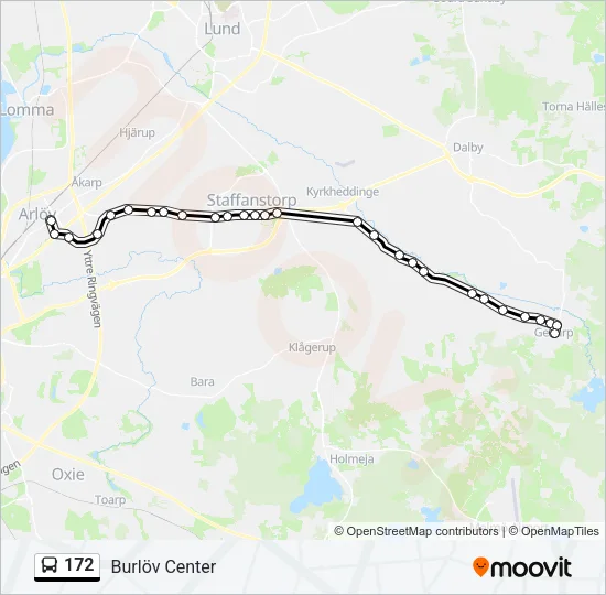 172 Bus Line Map