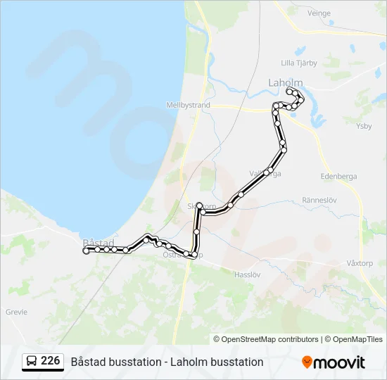 226 Bus Line Map