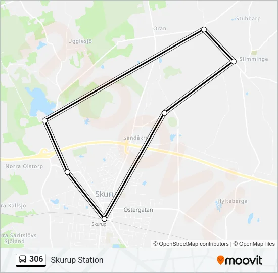 306 Bus Line Map