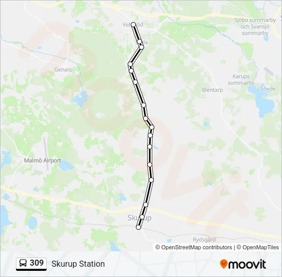 309 Bus Line Map