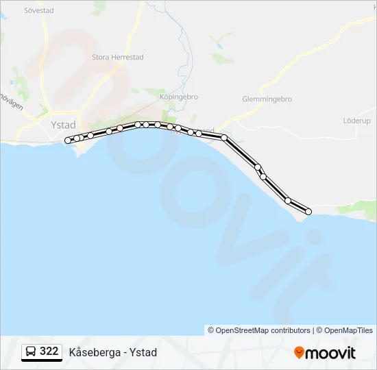 322 Bus Line Map