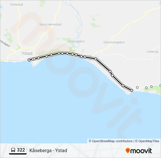 322 Bus Line Map