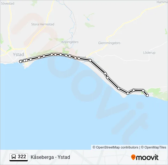 322 Bus Line Map