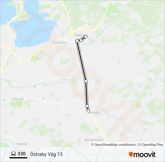 330 Bus Line Map
