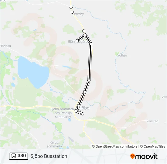 330 Bus Line Map