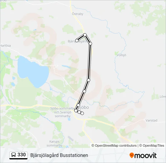 330 Bus Line Map