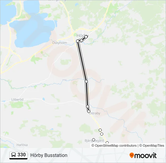 330 Bus Line Map