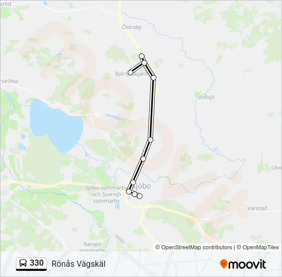 330 Bus Line Map
