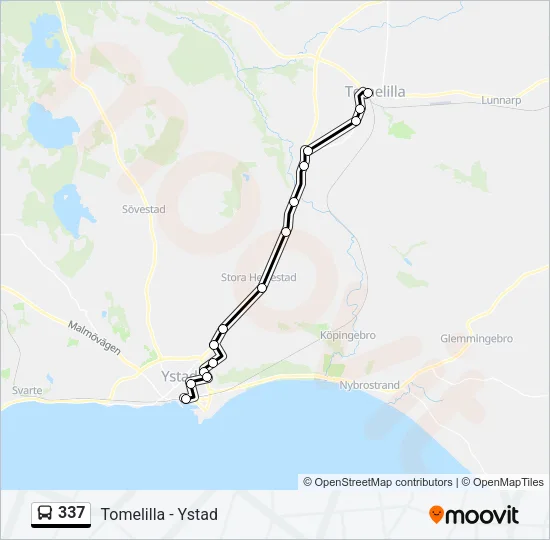 337 Bus Line Map