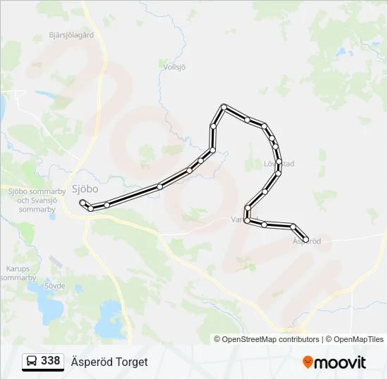 338 Bus Line Map