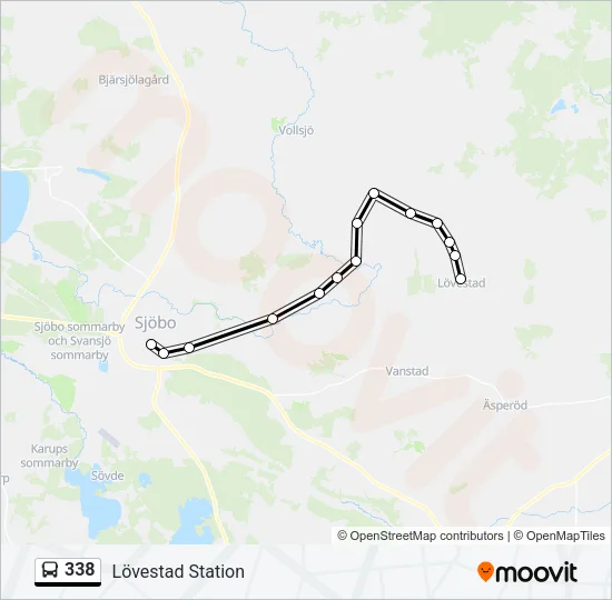 338 Bus Line Map