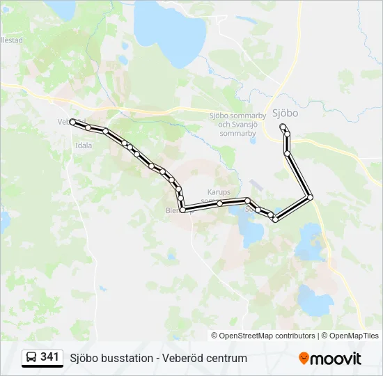 341 Bus Line Map