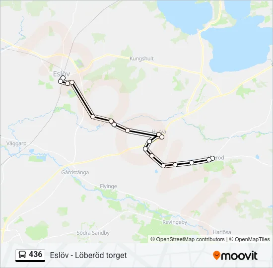 436 Bus Line Map