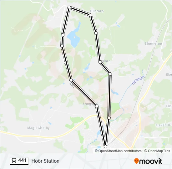 441 Bus Line Map