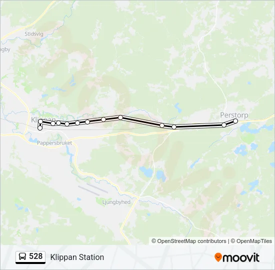 528 Bus Line Map
