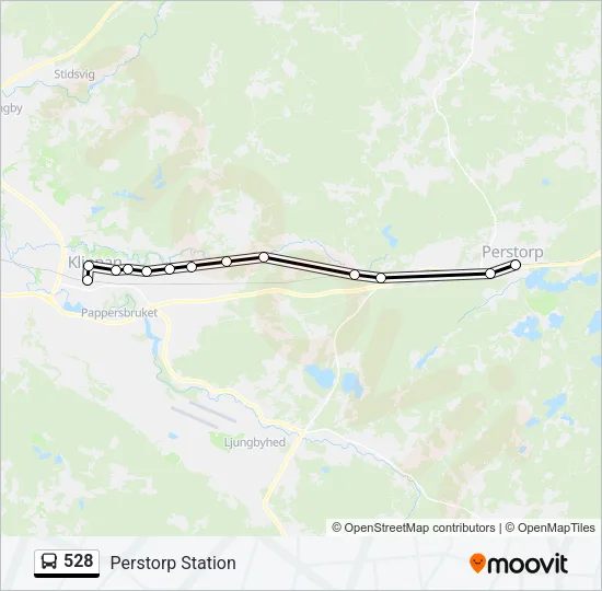 528 Bus Line Map