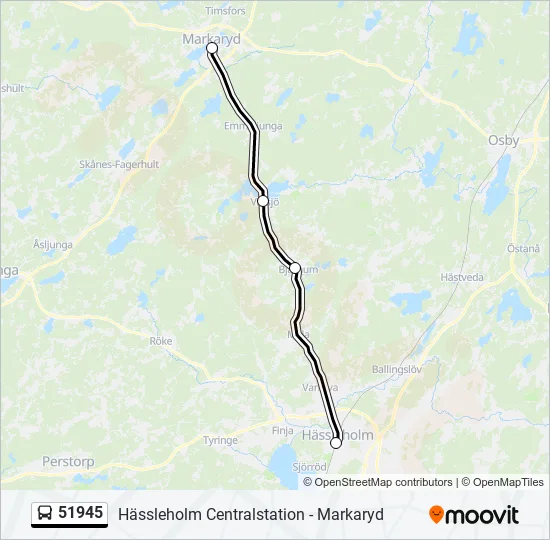 51945 Bus Line Map
