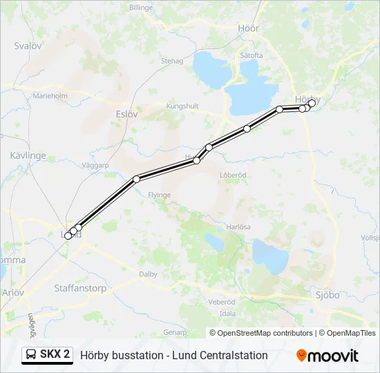 SKX 2 Bus Line Map