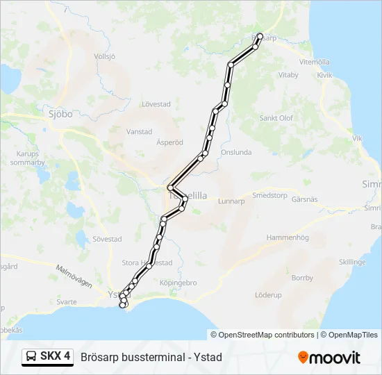 SKX 4 Bus Line Map