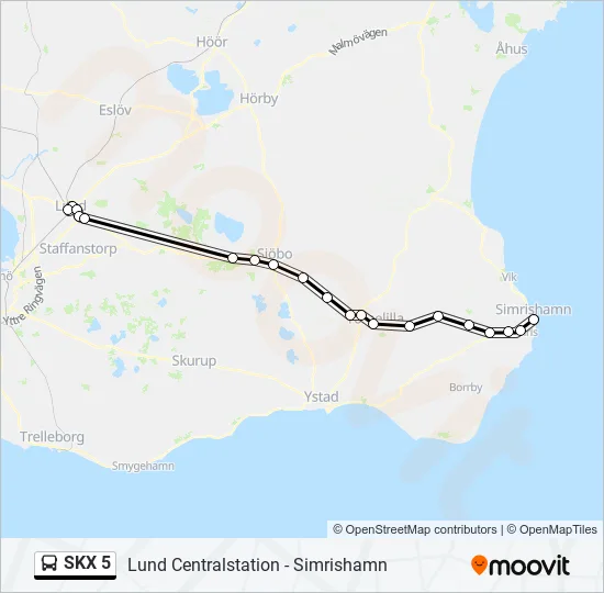 SKX 5 Bus Line Map