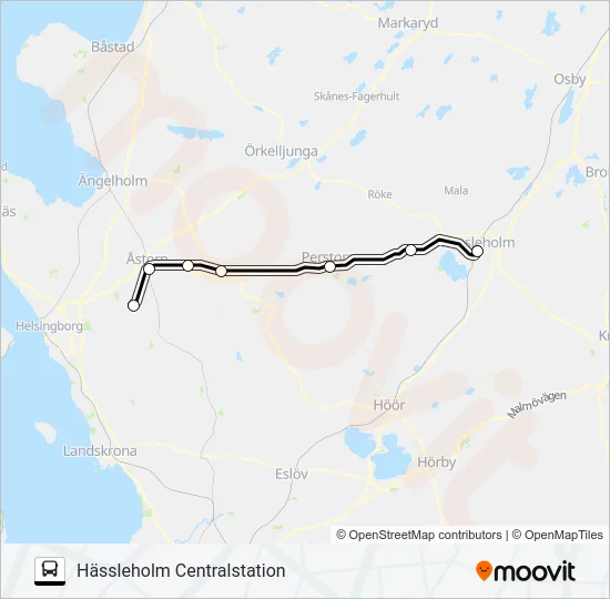 PÅGATÅGEN buss Linje karta