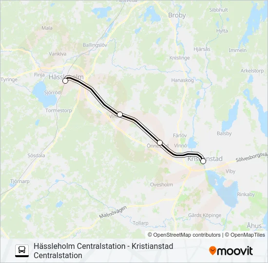 PÅGATÅGEN buss Linje karta