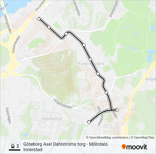 2 Light Rail Line Map