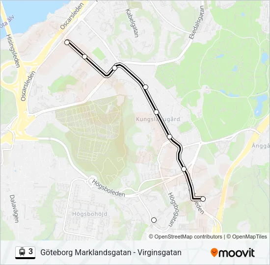 3 Light Rail Line Map