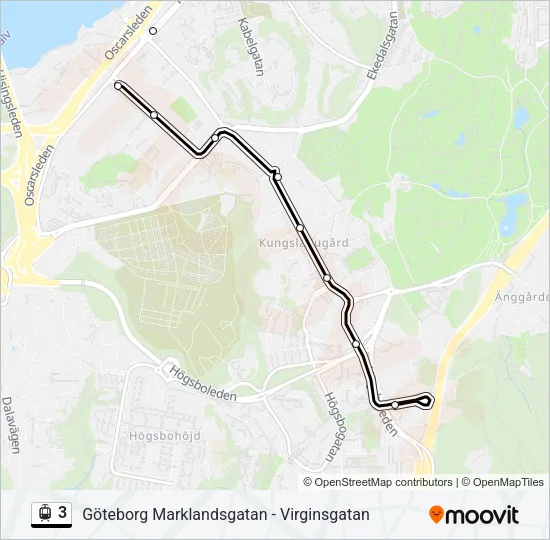 3 Light Rail Line Map