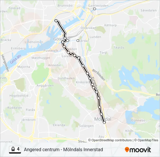 4 Light Rail Line Map